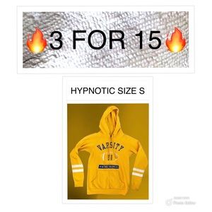 HOODIE MENS SIZE SMALL VARSITY GRAPHIC HOODED SWEATSHIRT PULLOVER JACKET